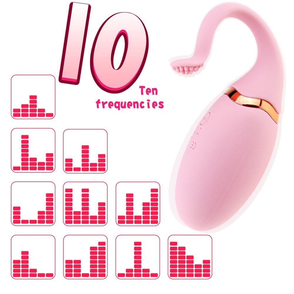 10 Speeds G Spot Kegal Ball Vibrator Remote Control Silicone Mute Egg Vibrator Vagina Tight Exercise Sex Toy for Women Sex Shop - Image 2