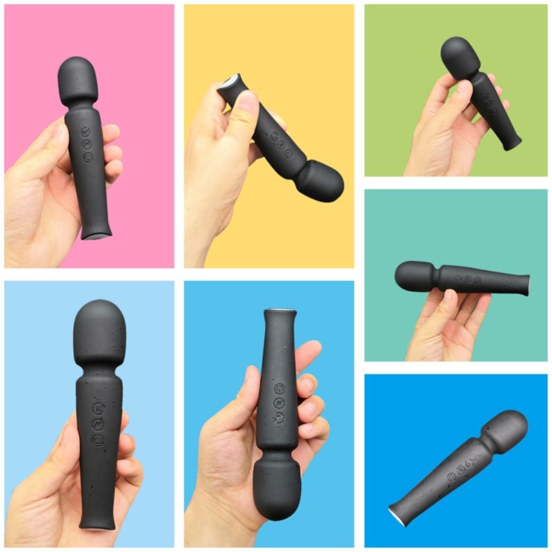20 modes powerful rechargeable silicone vibrator waterproof av massager clitoris stimulator vibrators for women sex toy - Image 2