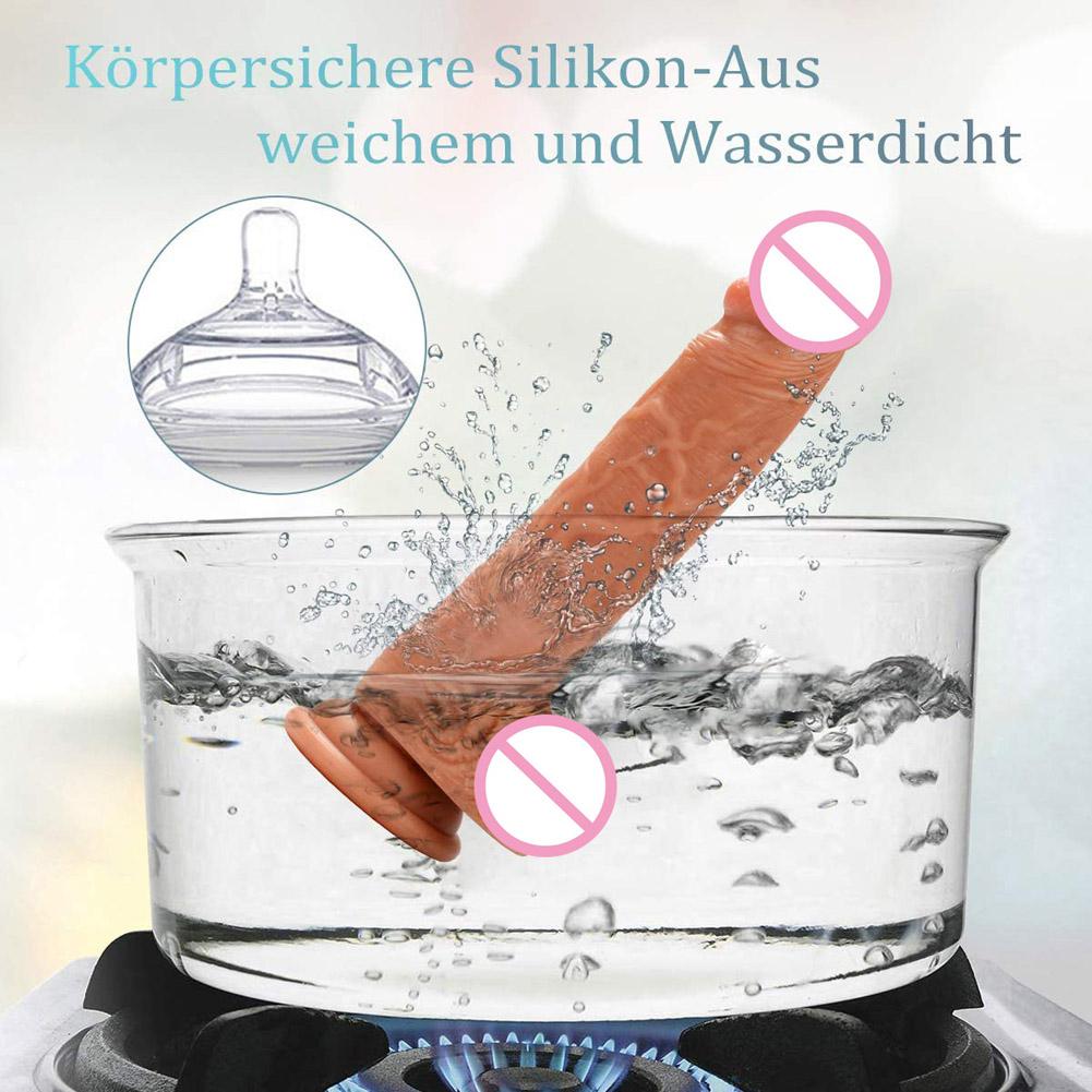 20cm Realistic Dildo with Strong Suction Cup Soft Two Layer Silicone Sex Toy with Plump Testicles Anal Dildo Real Dong - Image 4