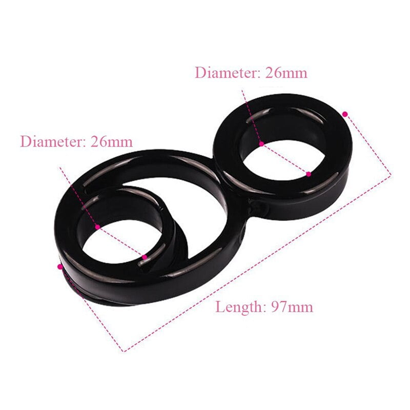 Black Reusable Penis Ring Delay Ejaculation Silicone Triple-ring Cock Ring Cockring Prolong Scrotum Erection Sex Toys for Men - Image 3
