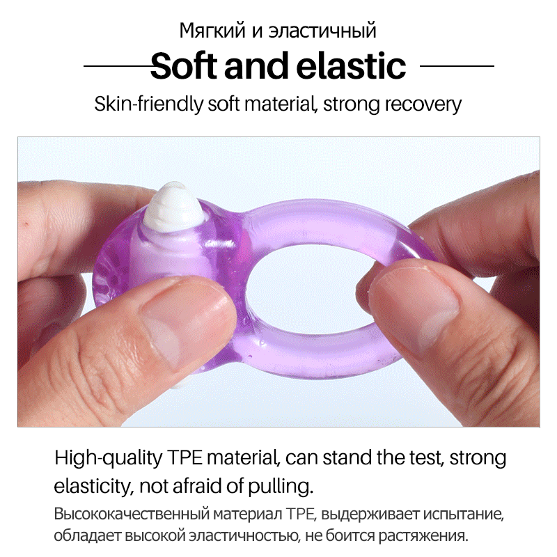 Delayed Ejaculation Cock Penis Ring Soft Silicone Adult Sex Toys Dick Penis Vibrators Ejaculation Cock Ring Vibrating For Men - Image 3