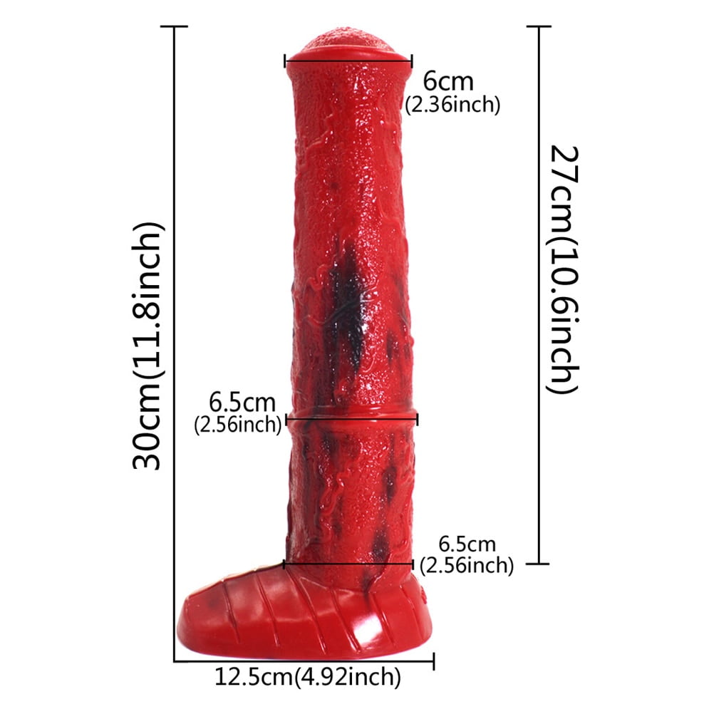 FAAK 2020 new red and black colorful animal horse dildo dog wolf fake penis sex toys for women female masturbate adult games - Image 2