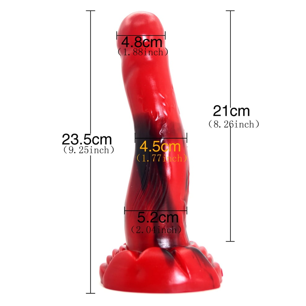 FAAK 2020 new red and black colorful animal horse dildo dog wolf fake penis sex toys for women female masturbate adult games - Image 4