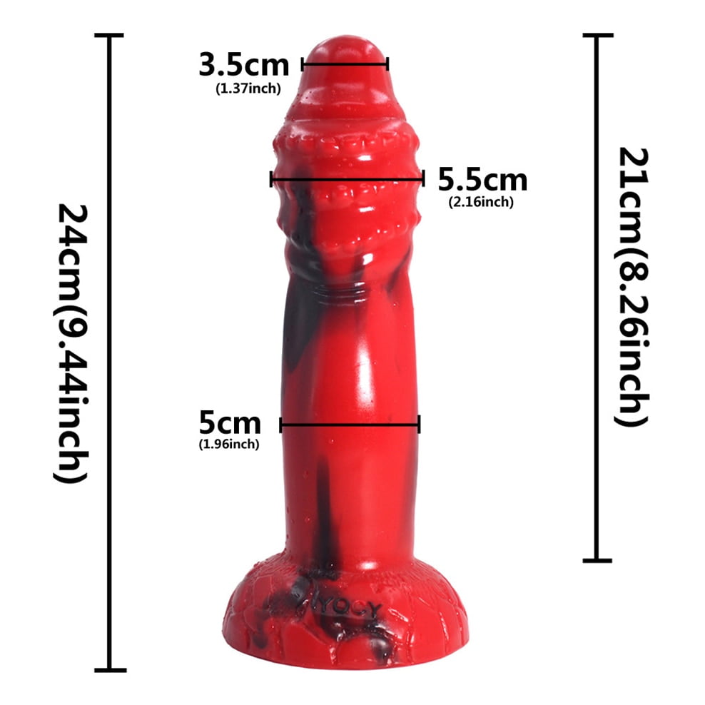 FAAK 2020 new red and black colorful animal horse dildo dog wolf fake penis sex toys for women female masturbate adult games - Image 5
