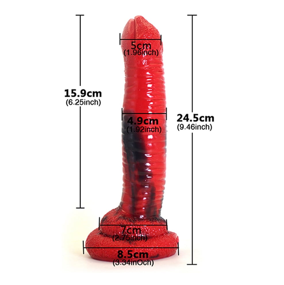 FAAK 2020 new red and black colorful animal horse dildo dog wolf fake penis sex toys for women female masturbate adult games - Image 6