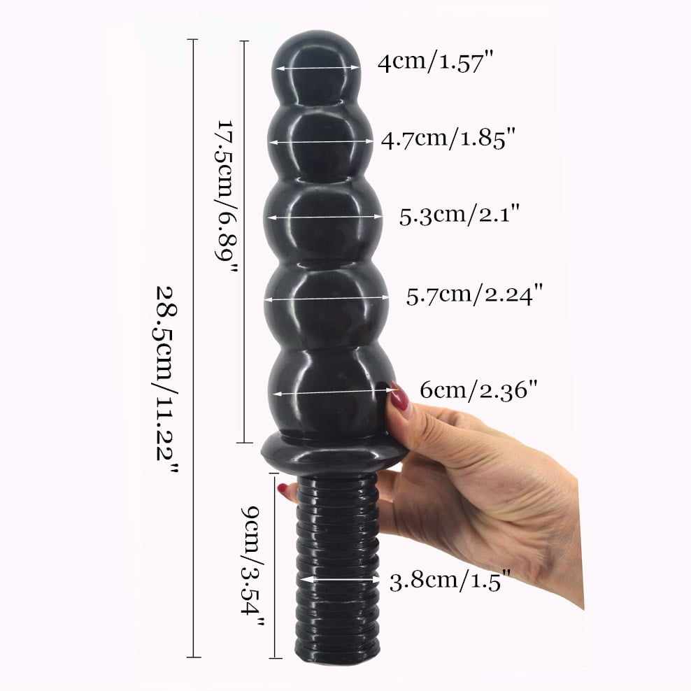 FAAK anal sex toys beads dildo big dong anal plug screw handle butt plug huge penis 2.36" thick 11.2"long dick anal dildo - Image 3