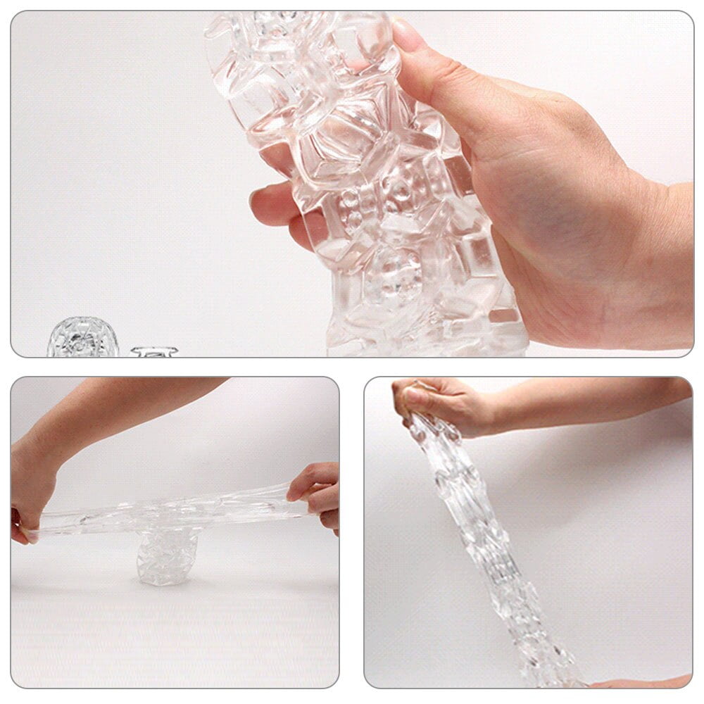 Male Masturbator Cup Soft Pussy Sex Toys Transparent Vagina Adult Endurance Exercise Sex Products Vacuum Pocket Cup for Men - Image 4