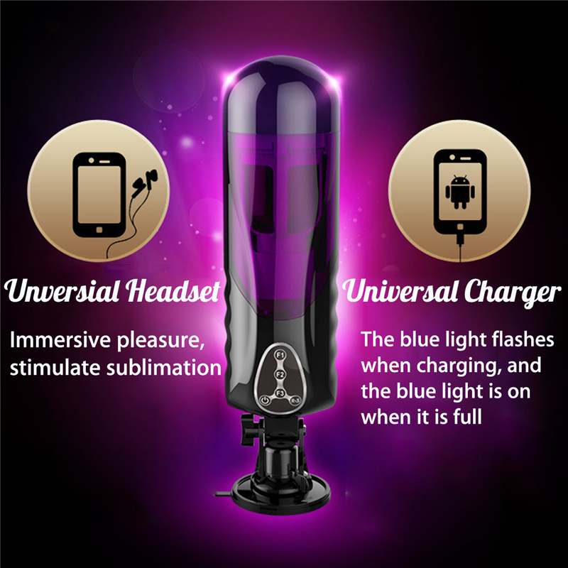 Meselo Automatic Heated Telescopic Rotating Voice Sex Machine Vagina Pussy Vibrator Sex Toys for Men Electric Male Masturbators - Image 3