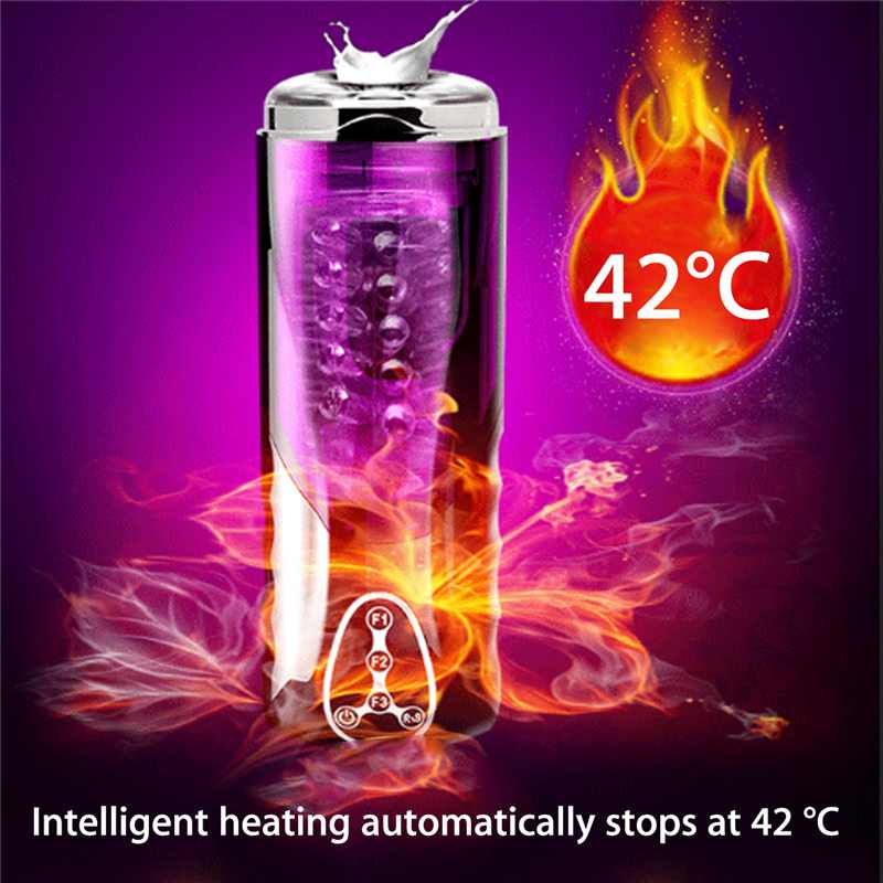 Meselo Automatic Heated Telescopic Rotating Voice Sex Machine Vagina Pussy Vibrator Sex Toys for Men Electric Male Masturbators - Image 4