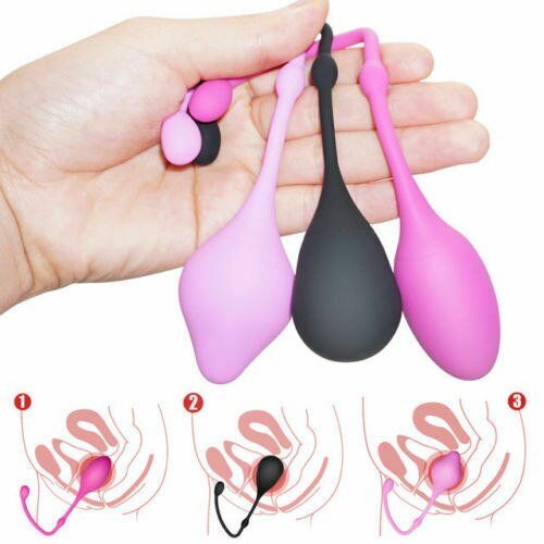 New Pink 3 Beads Kegel Exerciser Kegel Balls Silicone Kegal Exercise Tool Soft Sex Balls Tighten Vaginal Pelvic Floor Musles - Image 2