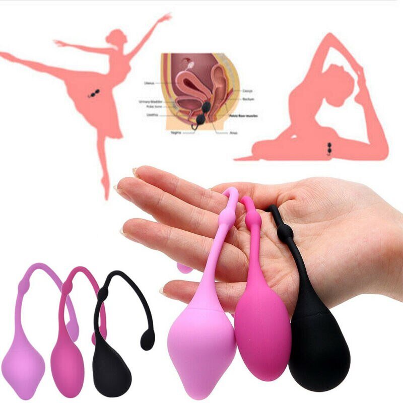 New Pink 3 Beads Kegel Exerciser Kegel Balls Silicone Kegal Exercise Tool Soft Sex Balls Tighten Vaginal Pelvic Floor Musles - Image 3