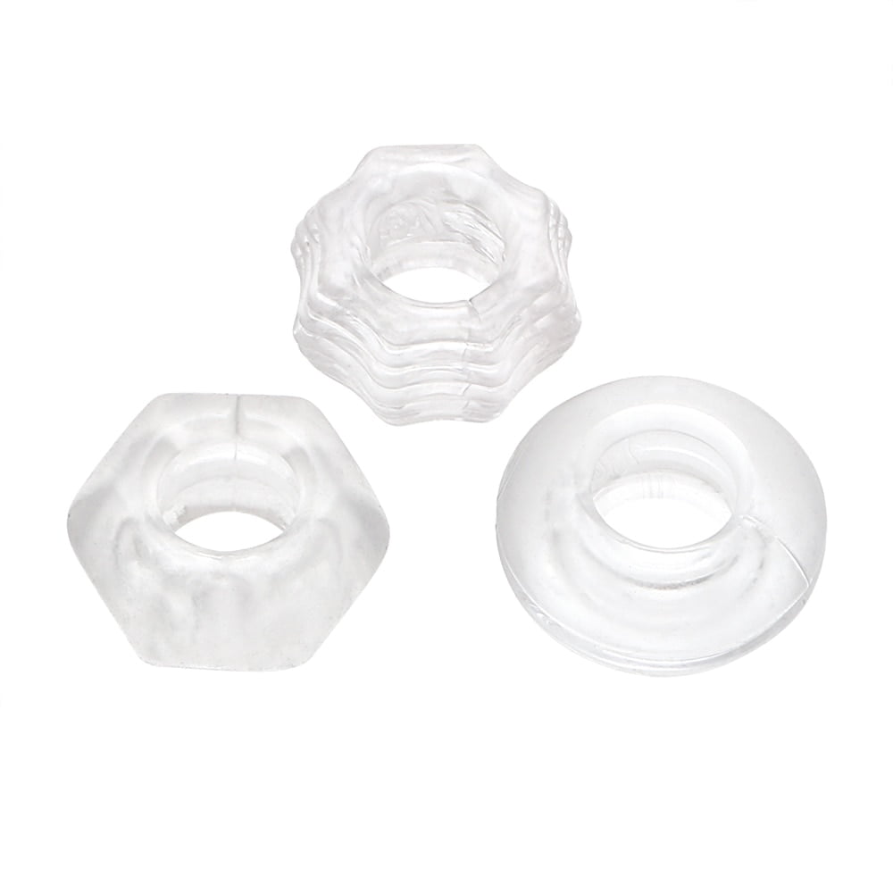 OLO 3Pieces/set Cock Ring Penis Ring Chastity Extender Ring Erotic Sex Toys For Men Penis Enlargement Sleeve Delay Ejaculation - Image 5