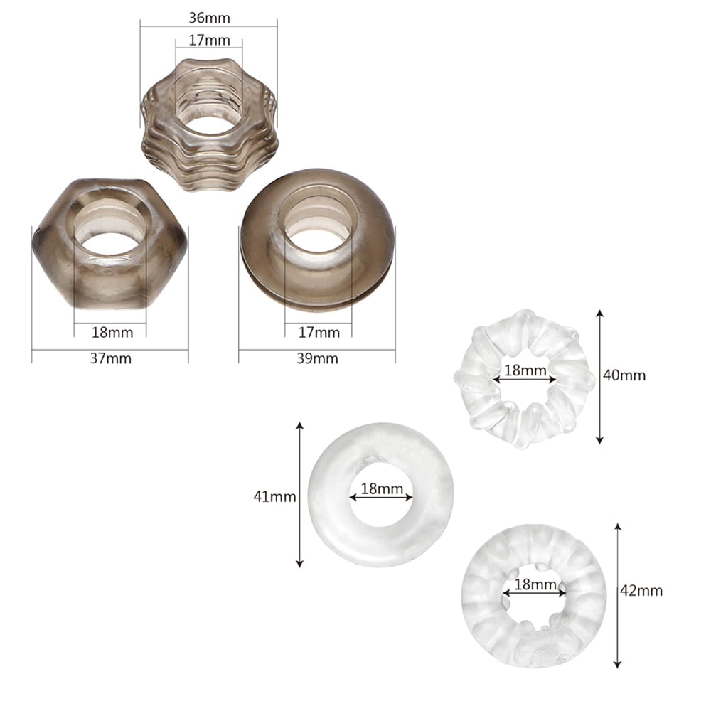 OLO 3Pieces/set Cock Ring Penis Ring Chastity Extender Ring Erotic Sex Toys For Men Penis Enlargement Sleeve Delay Ejaculation - Image 6