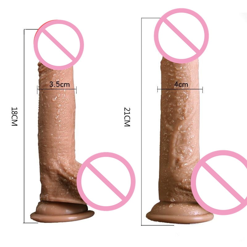 Real Skin Feel Silicone Soft Dildo Suction Cup Realistic Penis Big Dick Sex Toys For Woman Products Strapon Dildos For Women - Image 5