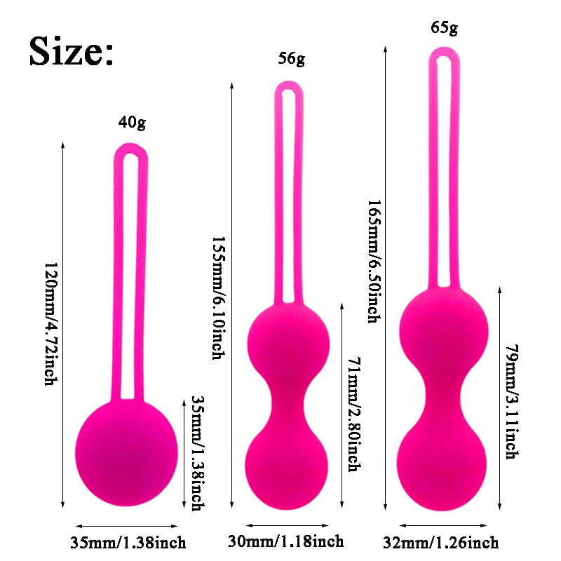 Silicone 3pcs kegal ball vibrator vaginal massager kegel ball wa viginal tight sex toy product for women and famale - Image 4