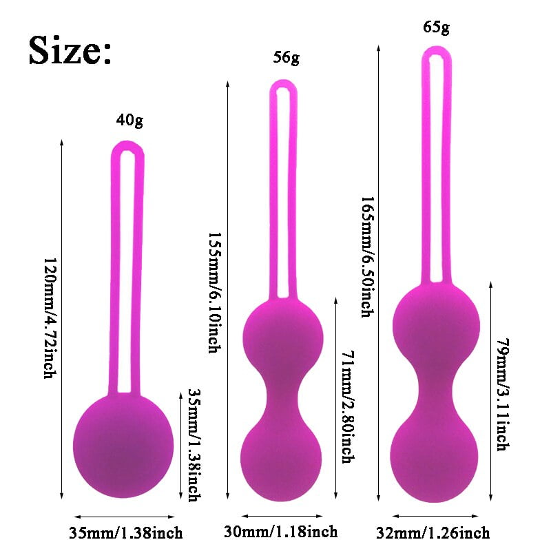 Silicone 3pcs kegal ball vibrator vaginal massager kegel ball wa viginal tight sex toy product for women and famale - Image 5