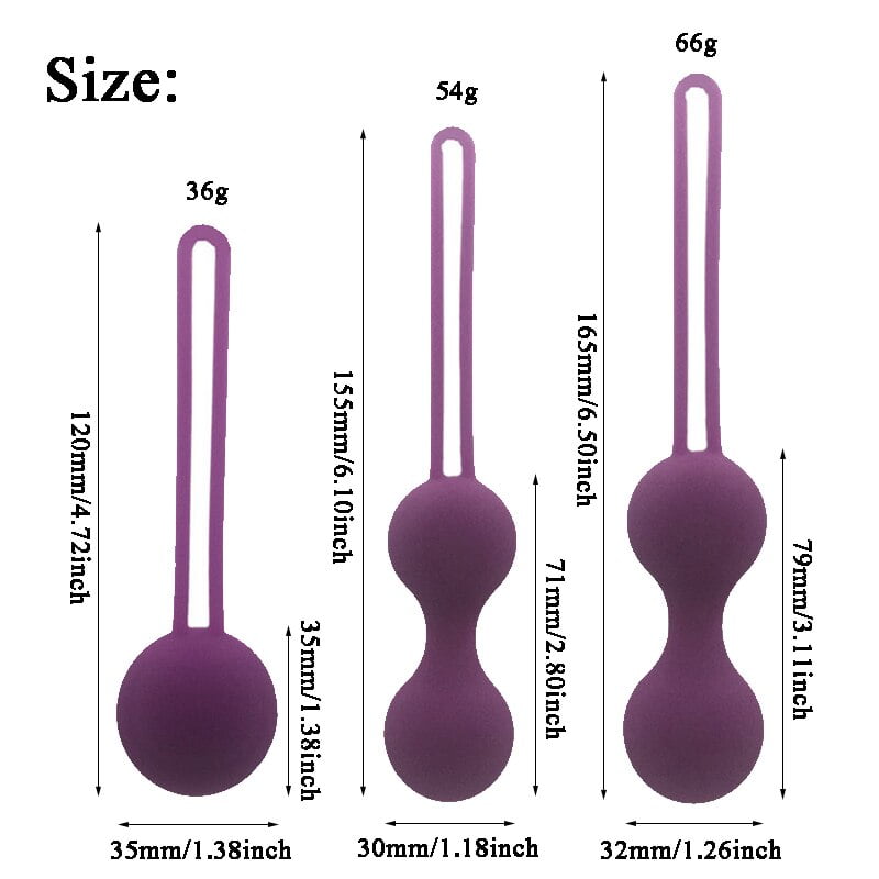 Silicone 3pcs kegal ball vibrator vaginal massager kegel ball wa viginal tight sex toy product for women and famale - Image 6