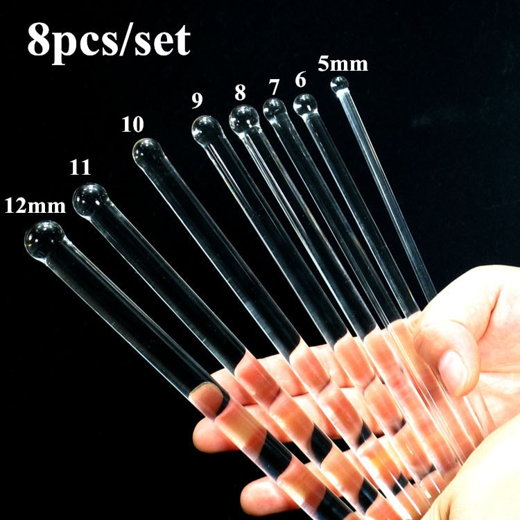 5-12mm Set Glass Urethral Dilatator Stretching Plug...