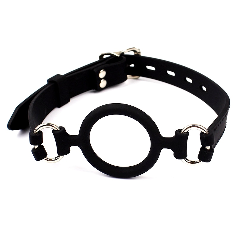 Adult Games Full Silicone Sex Mouth Gag With O Ring BDSM Sex Toys For Couple Flirting Tool