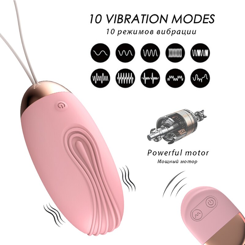 Insertable Vibrating egg Vaginal massager G-spot Stimulator USB charging Remote Control 10 Speed Vibrator Sex Toys Women - Image 2