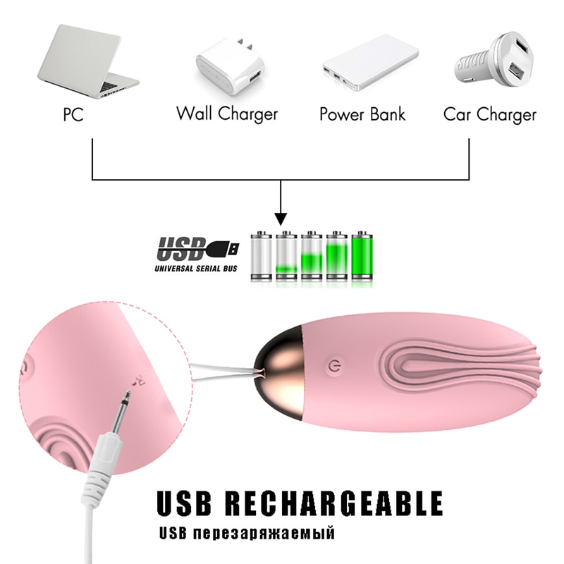 Insertable Vibrating egg Vaginal massager G-spot Stimulator USB charging Remote Control 10 Speed Vibrator Sex Toys Women - Image 3