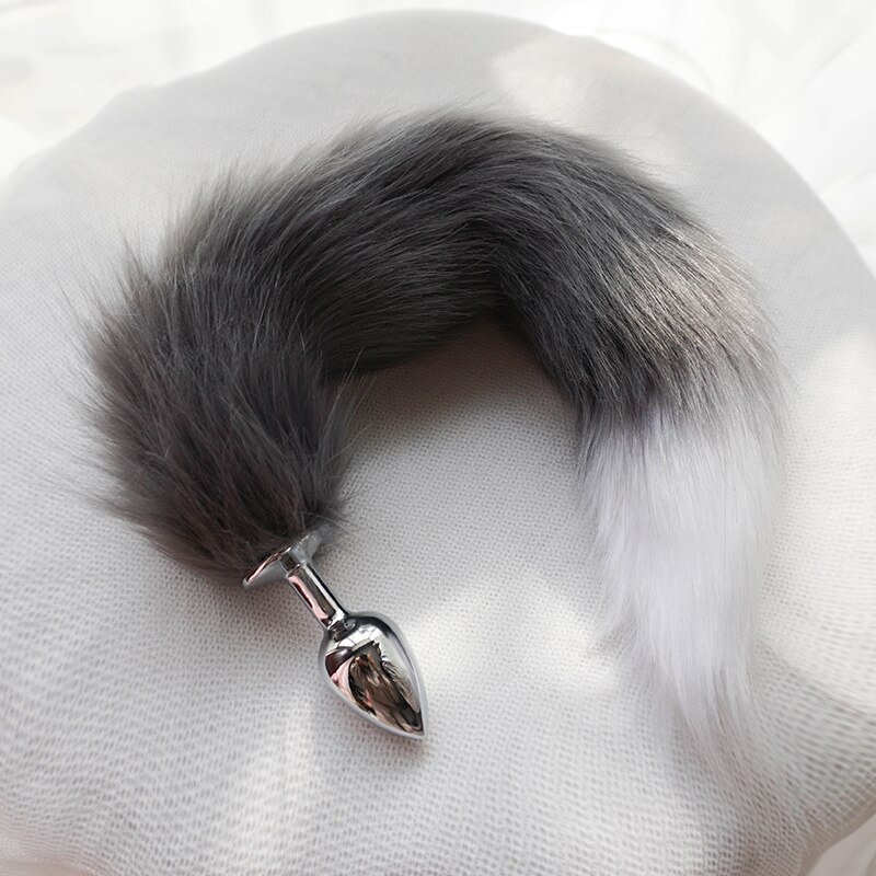 Mental Plush Ball Rabbit Tail Anal Plug Stainless Steel Prostate Massager Butt Plug BDSM Sex Toys for Women Adult Sex Game - Image 2