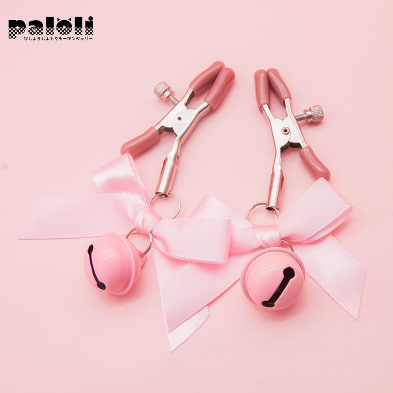 Pink And Black Woman Sexy Adjustable Nipple Clamp Breast Bdsm Small Bell Adult Fetish Flirting Teasing Sex Toys For Couples - Image 2